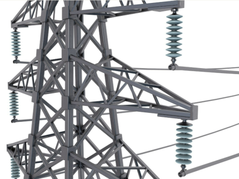 Electrical Power Line 3D Model