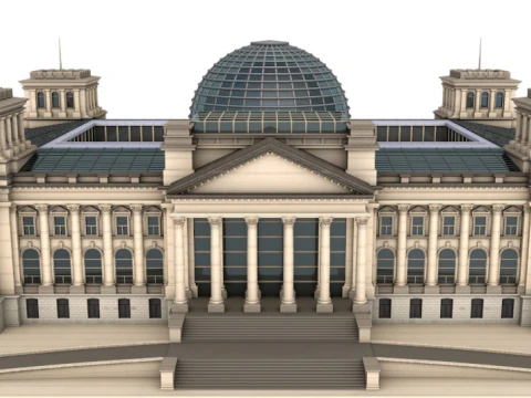 Edif&iacute;cio do Reichstag Modelo 3D