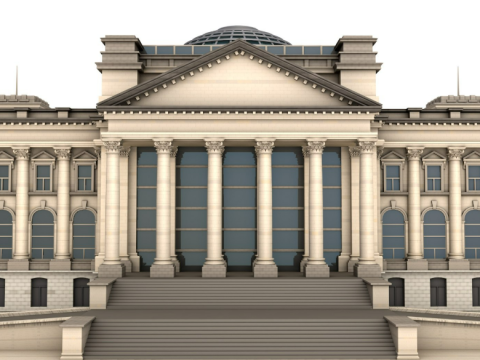 Reichstag building 3Dモデル