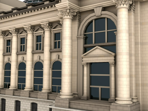 Reichstag building 3Dモデル