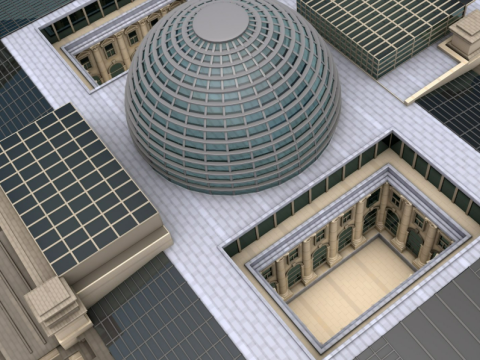 Reichstag building 3Dモデル