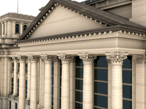 Reichstag building 3Dモデル