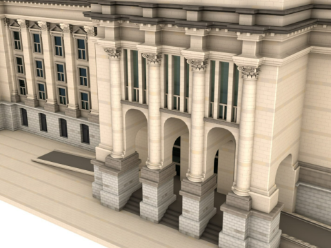 Reichstag building 3Dモデル