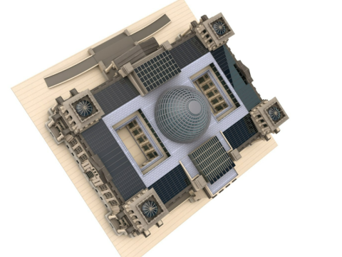Reichstag building 3Dモデル