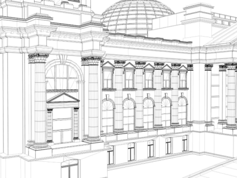 Reichstag building 3Dモデル