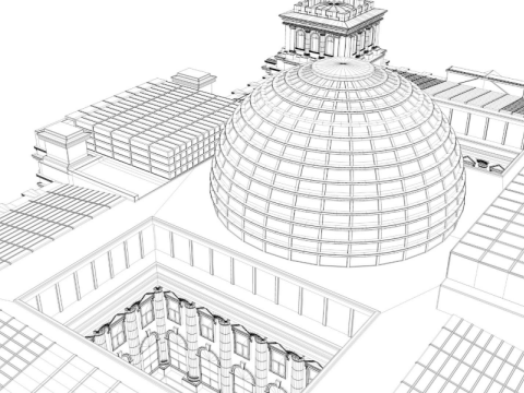 Reichstag building 3Dモデル