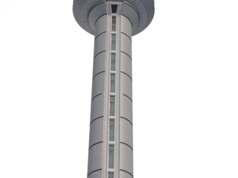 Menara Kontrol Bandara Model 3D