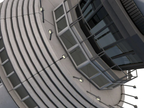 Menara Kontrol Bandara Model 3D