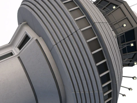 Menara Kontrol Bandara Model 3D