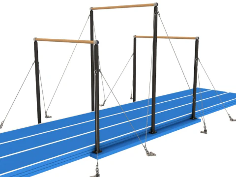 Gymnastics Equipment Collection 3D Model