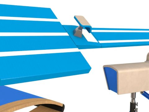 Gymnastics Equipment Collection 3D Model