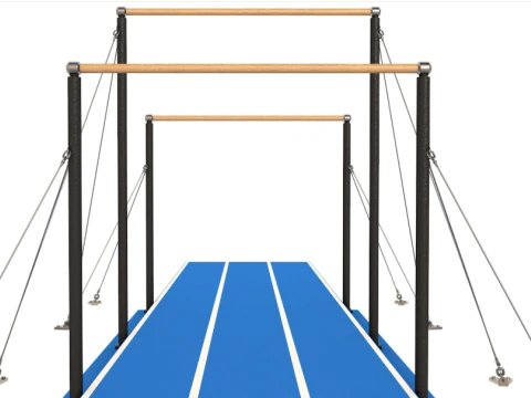 Gymnastics Equipment Collection 3D Model