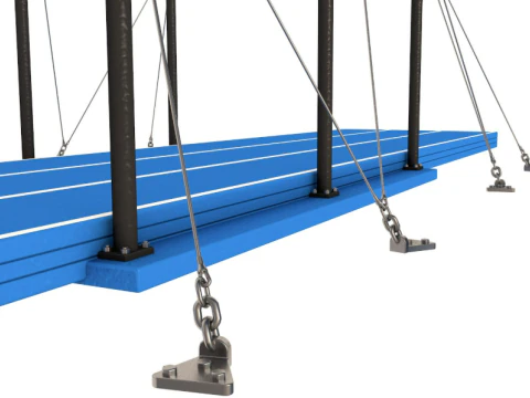 Gymnastics Equipment Collection 3D Model