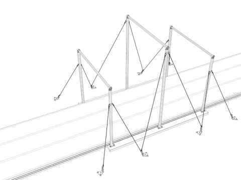 Gymnastics Equipment Collection 3D Model