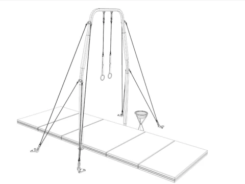 Gymnastics Equipment Collection 3D Model