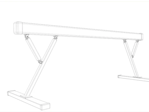 Gymnastics Equipment Collection 3D Model
