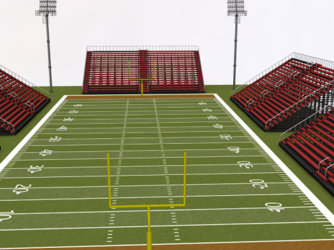 American Football Stadium Modèle 3D