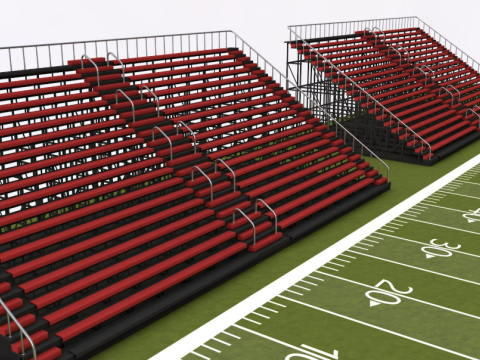 American Football Stadium Modèle 3D