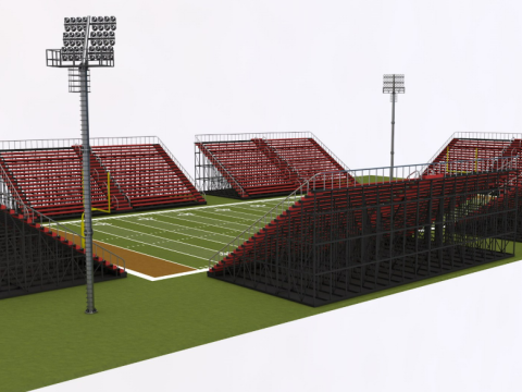 American Football Stadium Modèle 3D