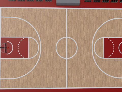 Basket Ball Field Modèle 3D