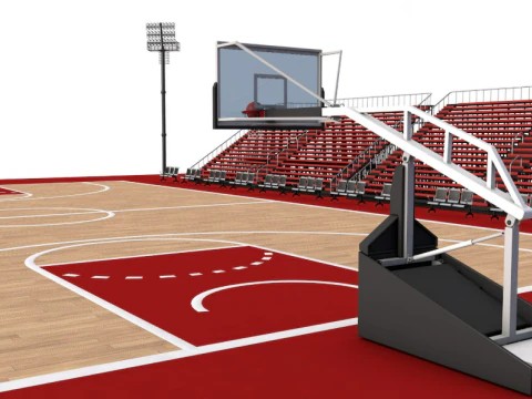 Basket Ball Field 3D Model