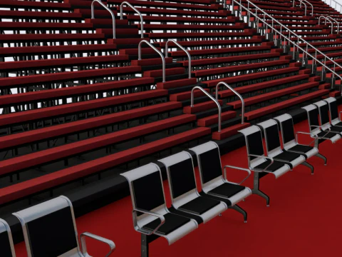 Basket Ball Field 3D Model