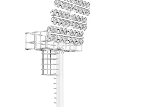 Basket Ball Field 3D Model