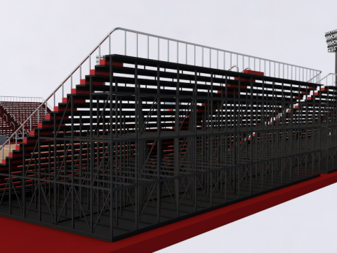 Basket Ball Field Modèle 3D