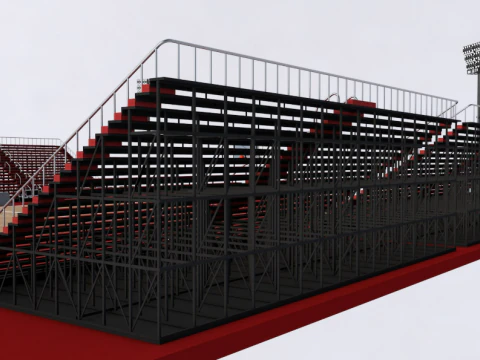 Basket Ball Field 3D Model