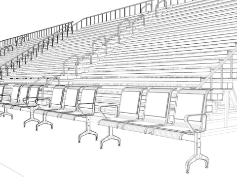 Basket Ball Field 3D Model