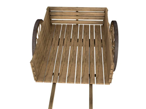 Wooden wagon collection 3D Model
