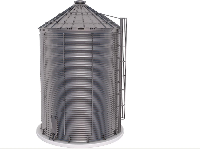 Grain Silo 3D Model .c4d .max .obj .3ds .fbx .stl .blend 