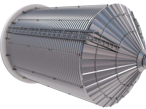 Grain Silo 3D Model