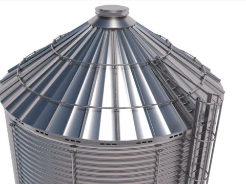 Grain Silo 3D Model