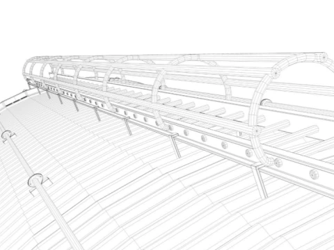 Grain Silo 3D Model