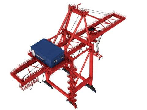 Port Container Crane 3D Model