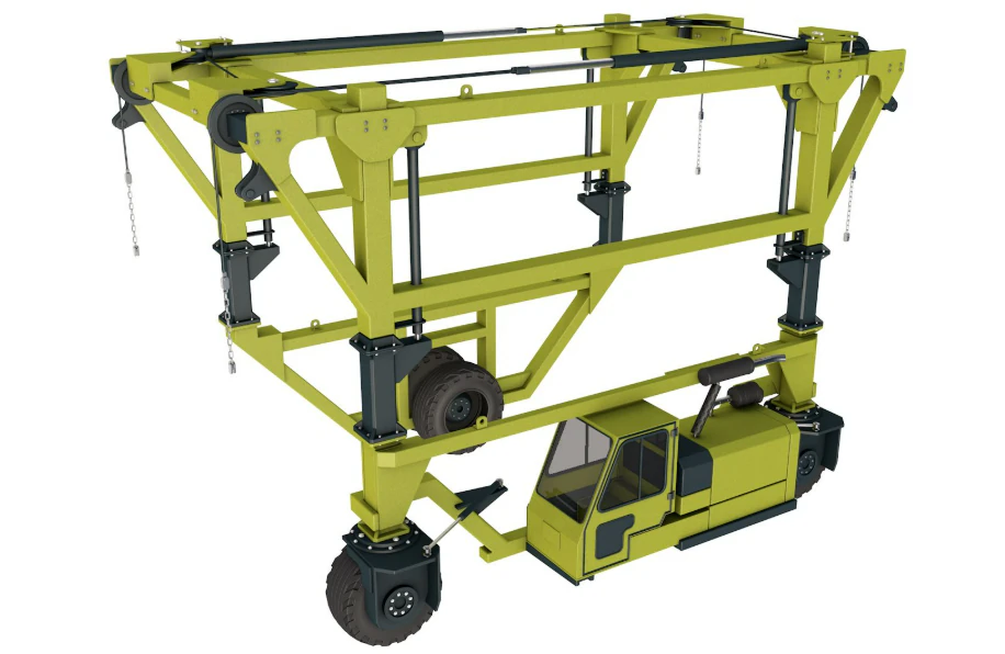 Straddle Carrier Generic 3D Model .c4d .max .obj .3ds .fbx .stl .blend 