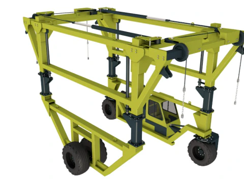 Straddle Carrier Generic 3D Model