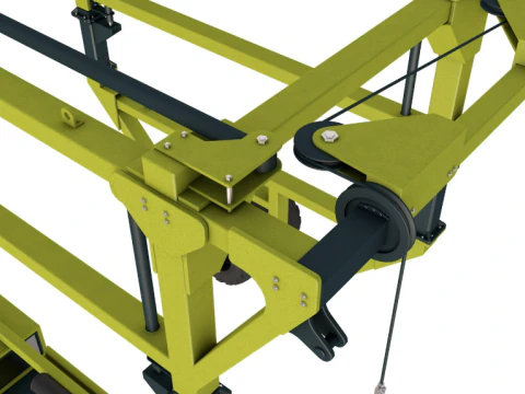 Straddle Carrier Generic 3D Model
