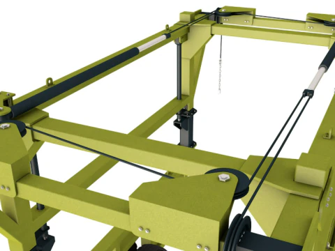 Straddle Carrier Generic 3D Model