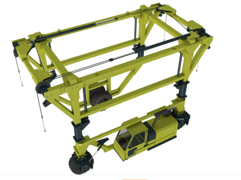 Straddle Carrier Generic 3D Model
