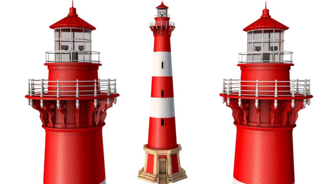 Lighthouse 3D Model .c4d .max .obj .3ds .fbx .stl .blend 