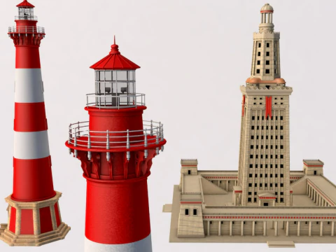 प्रकाशस्तंभ संग्रह 3D मॉडल