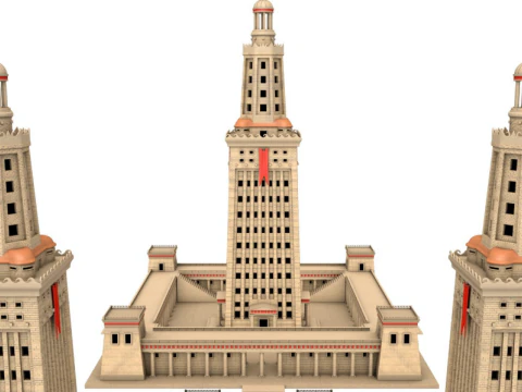 Latarnia morska w Aleksandrii Model 3D