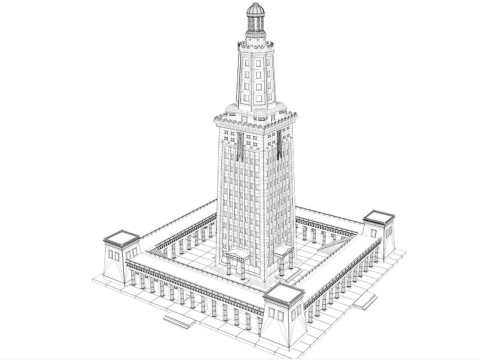 Lighthouse of Alexandria 3D 模型