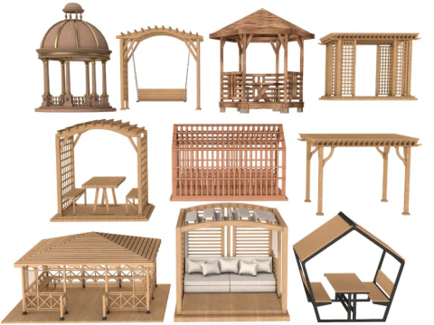 Colecci&oacute;n p&eacute;rgola Modelo 3D