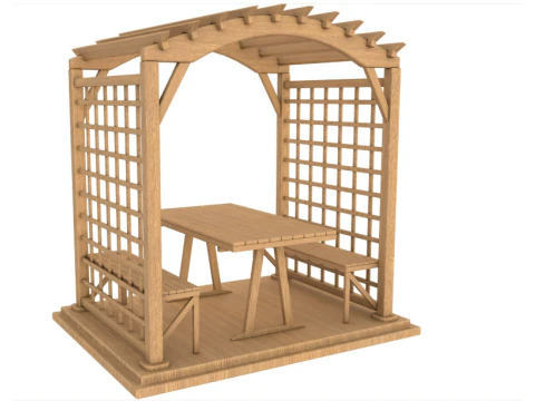 Pergola collection 3D Model
