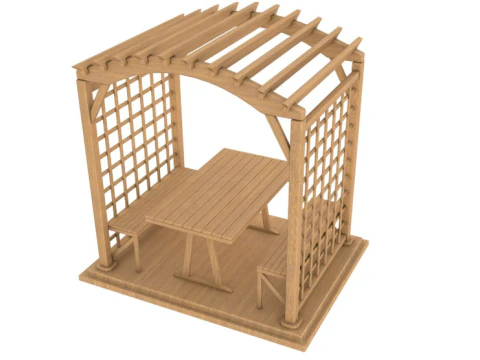 Pergola collection 3D Model