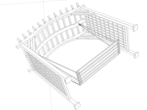 Pergola collection 3D Model
