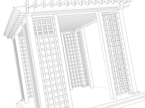 Pergola collection 3D Model